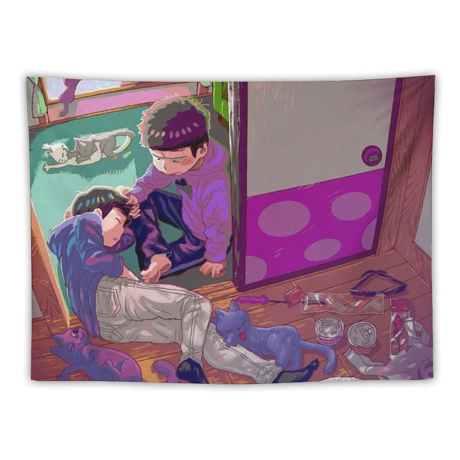 Amazon.co.jp: おそ松さん (42) タペストリー 絵 ポスター 壁掛け
