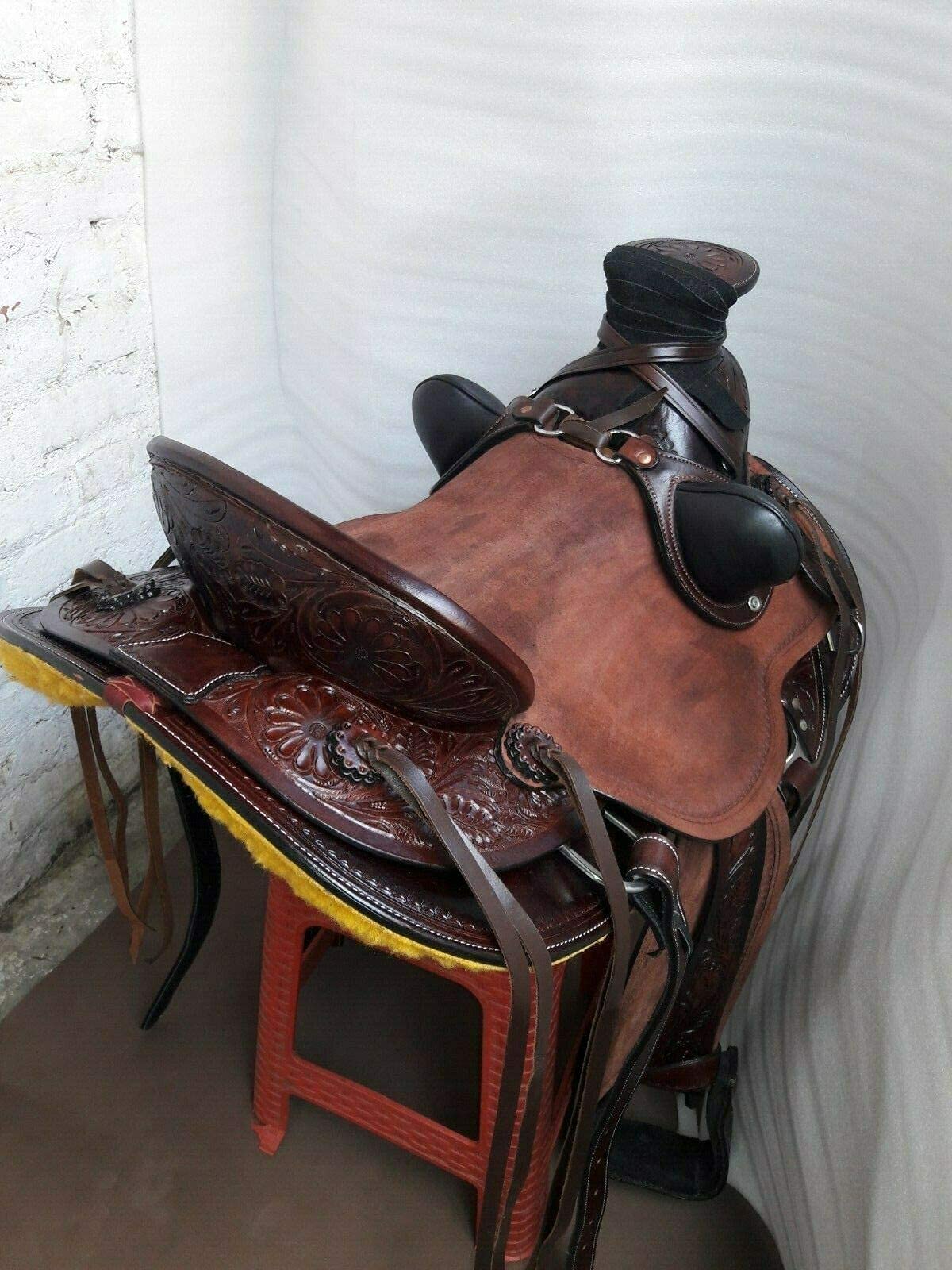 Equestrian Universe Western Youth/Kids Heavy Duty Wade Ranch Roper Sella (Marrone caffè)