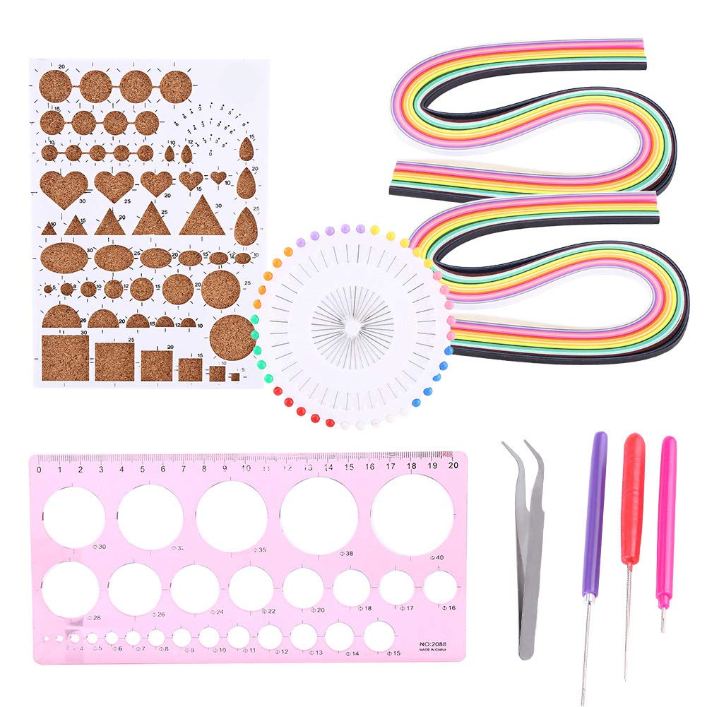 Ensemble Quilling JUYA Classique QK10 - Papier Et Outils | 12 Couleurs | Inclut Colle Et Accessoires