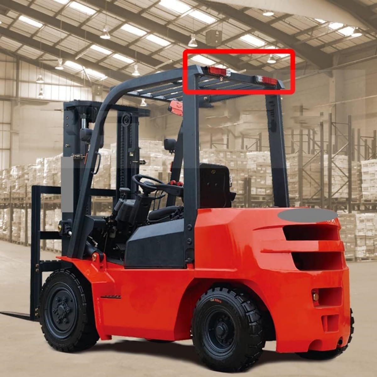 2Pcs Tail Lights for Forklift Reverse Brake 12V - 80V LED Forklift Rear Light Trailer Tractor Turn Signal Brake Reverse Lamp