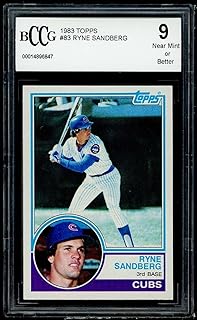 Ryne Sandberg Rookie Card 1983 Topps #83 PSA 9