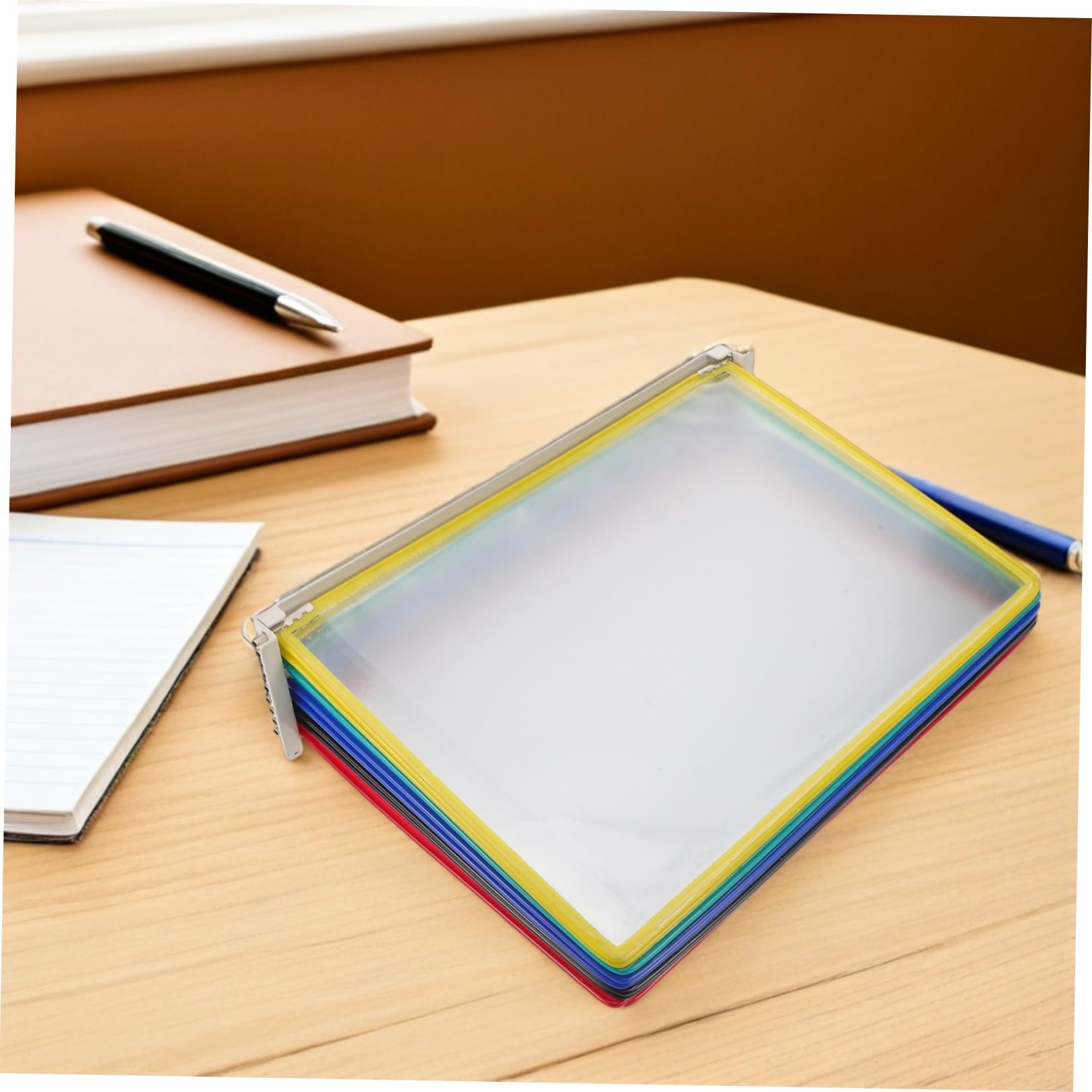COHEALI Organizzatore Magnetico da Muro per Ufficio 10 Tasche Porta Documenti A4, Design Salvaspazio in Pvc e Ferro per Frigorifero e Riunioni
