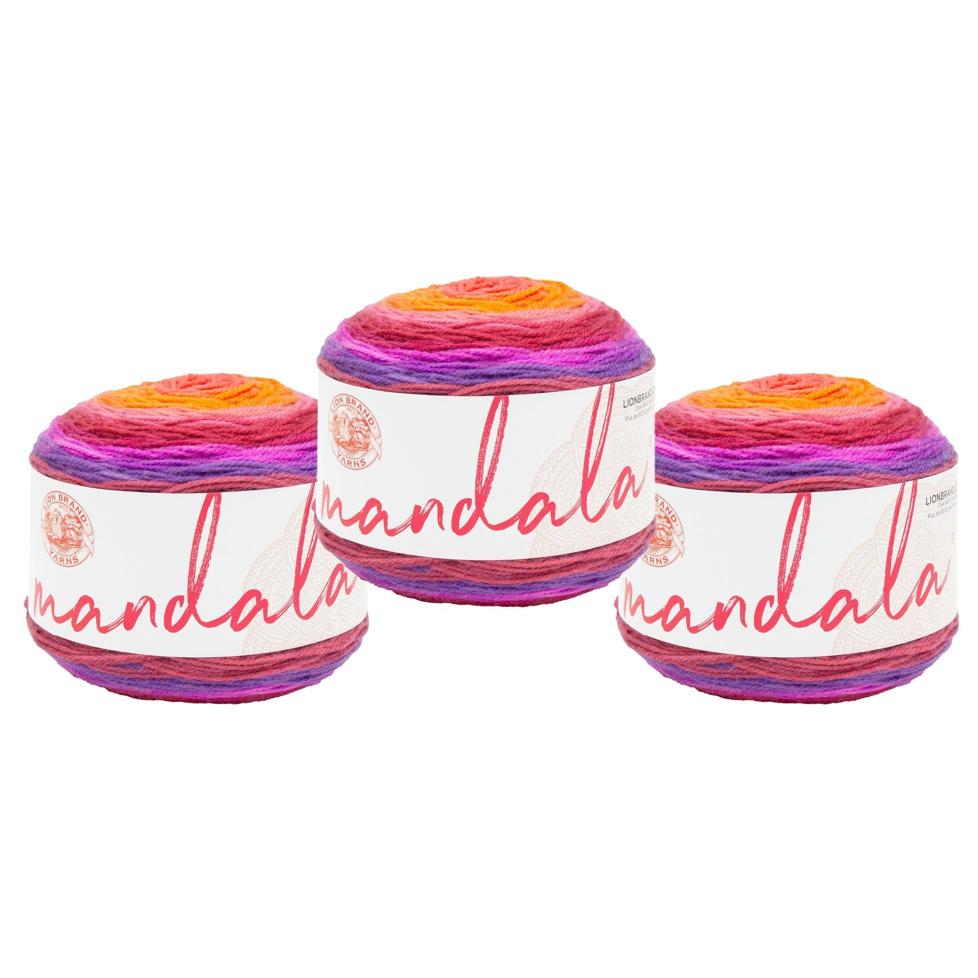 Amazon.com: Lion Brand Yarn Mandala, Multicolor Yarn for Knitting