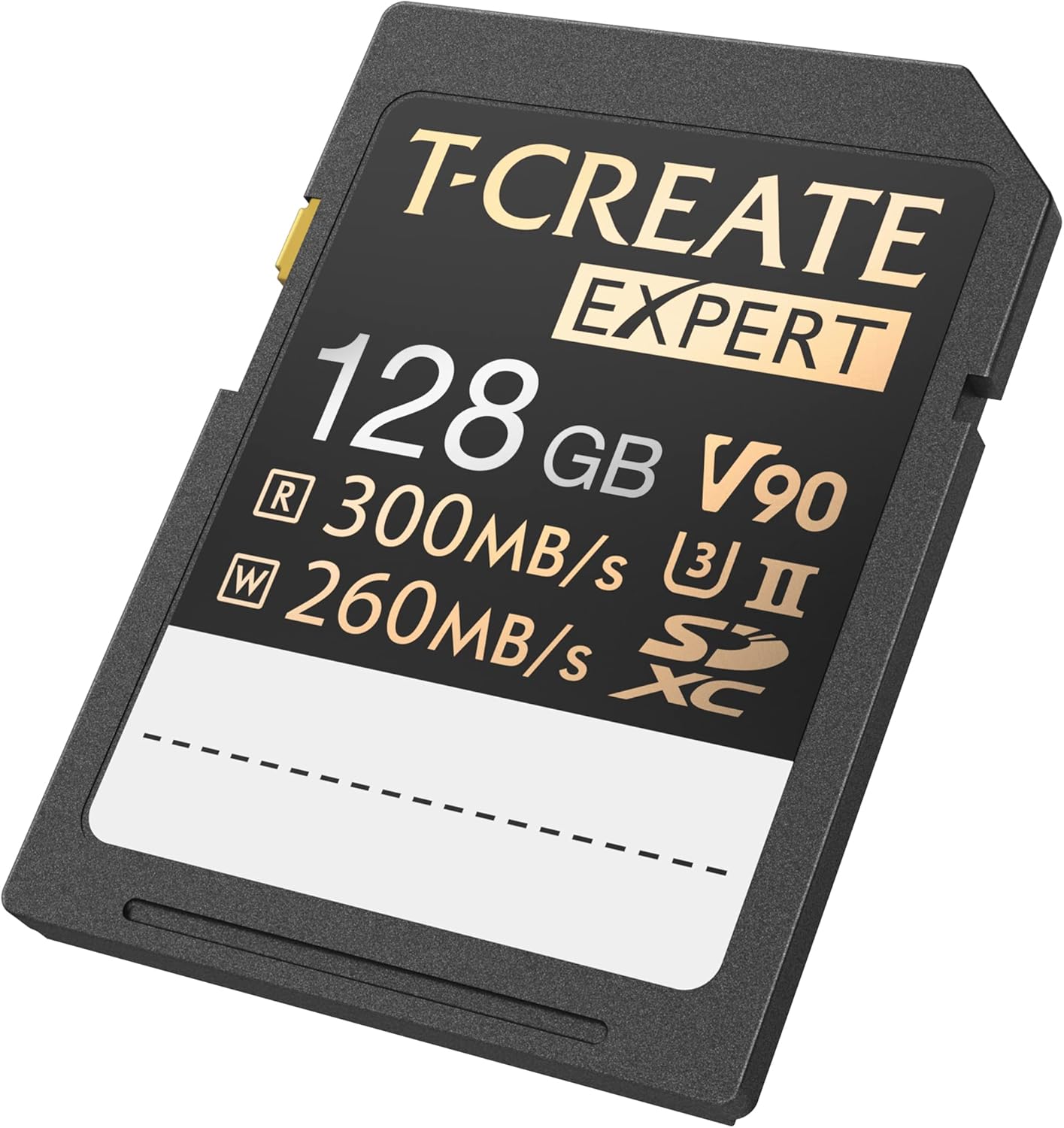 TEAMGROUP T-Create Expert 128GB SD Card UHS-II SDXC U3 V90 Read Speed up to 300MB/s, Supports 8K and 4K Videography Compatible with Canon Sony Nikon Panasonic Olympus Digital Camera TTCSDX128GIIV9001