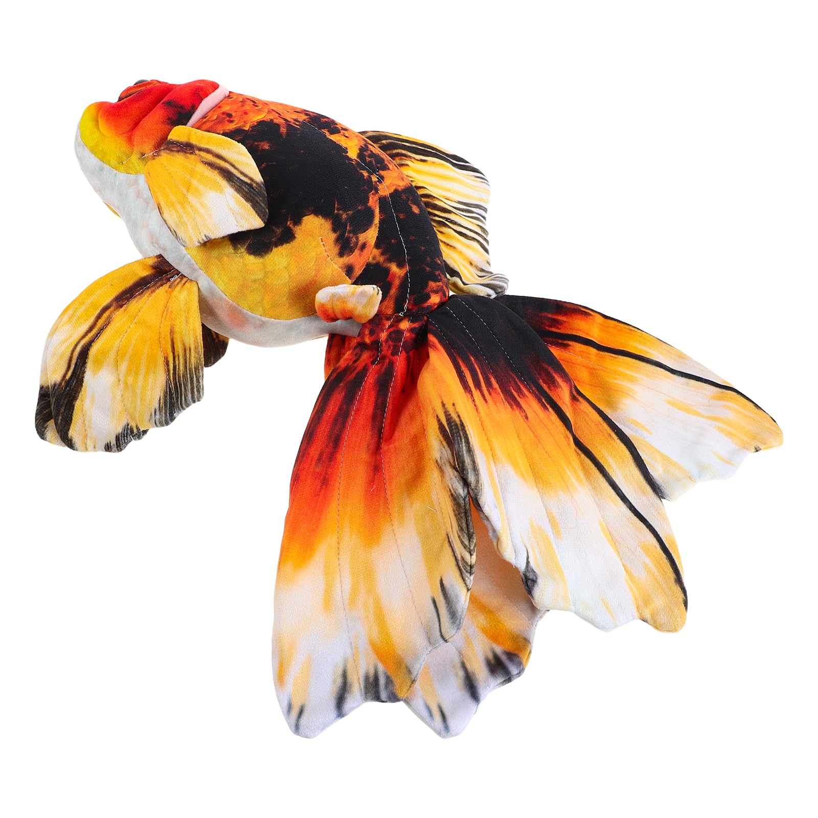 Coussin poisson rouge peluche géante douce grand format décoration lit