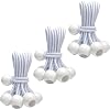 30-Piece YELIER Ball Bungee Cords White, 6, UV Resistant, Antioxidant, Secure Tie Down