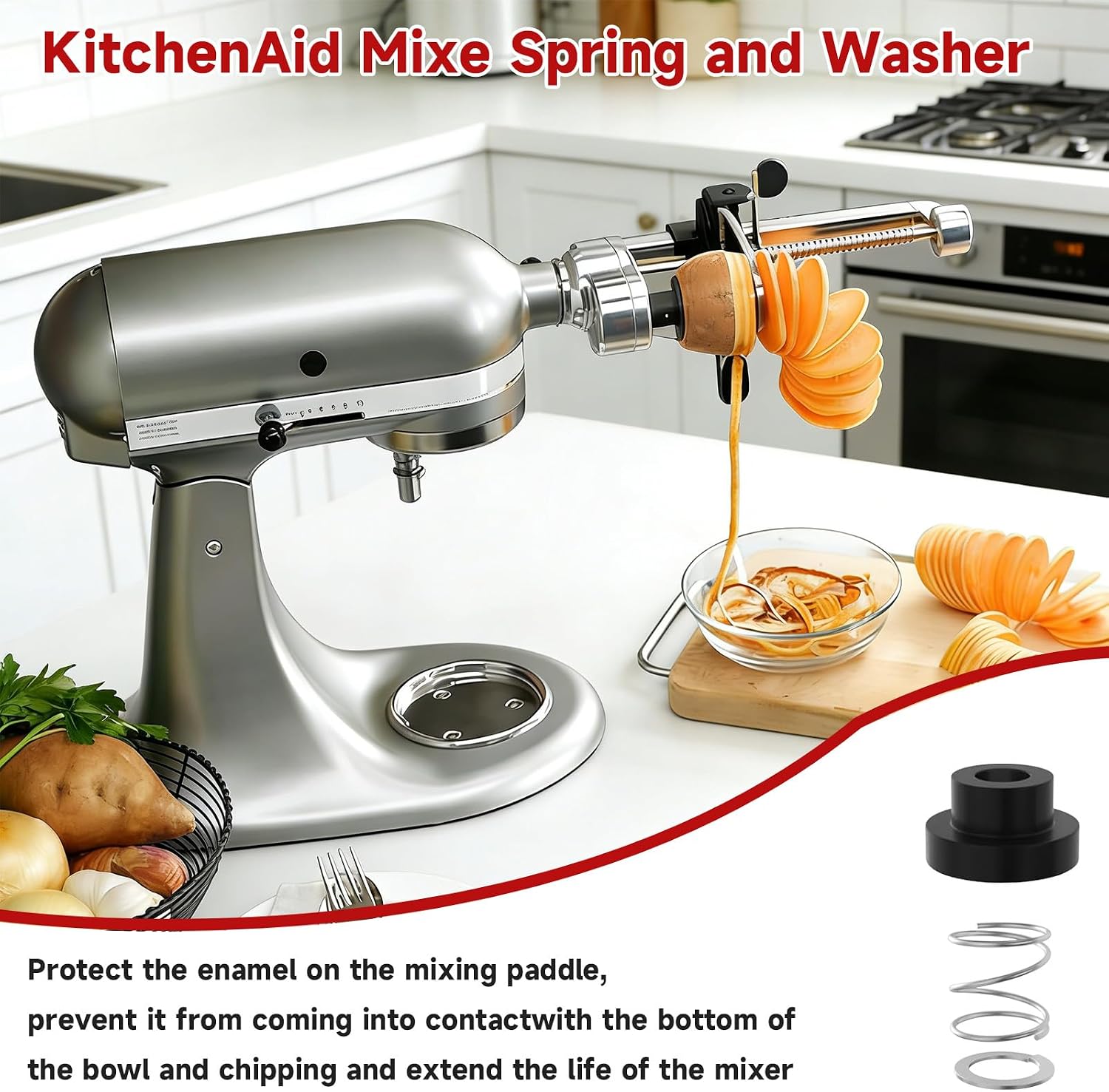 Tilt Head Spring And Washer Replacement Parts For KitchenAid Stand Mixer
