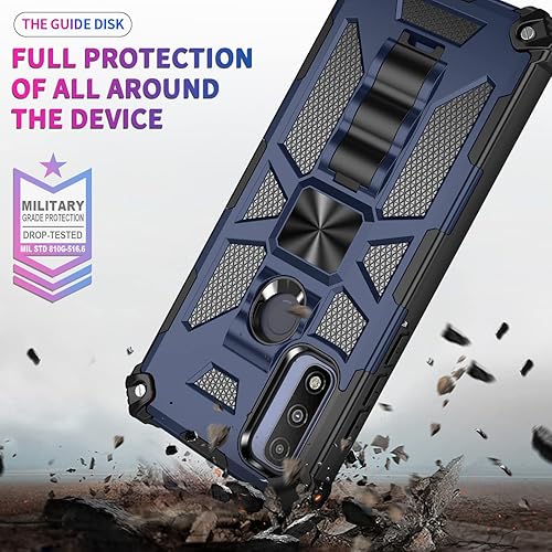 Miniatura 5 de Asuwish Funda de teléfono para Moto E7 PowerMotorola E7i PowerLenovo K13 con protector de pantalla de vidrio templado y accesorios para celda,