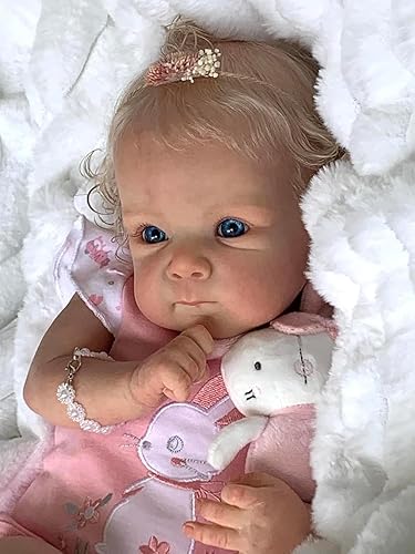 Miniatura 7 de RXDOLL Muñecas realistas de bebé Reborn de silicona de cuerpo completo para niña de 18 pulgadas, muñecas de bebé realistas que se ven en la vida