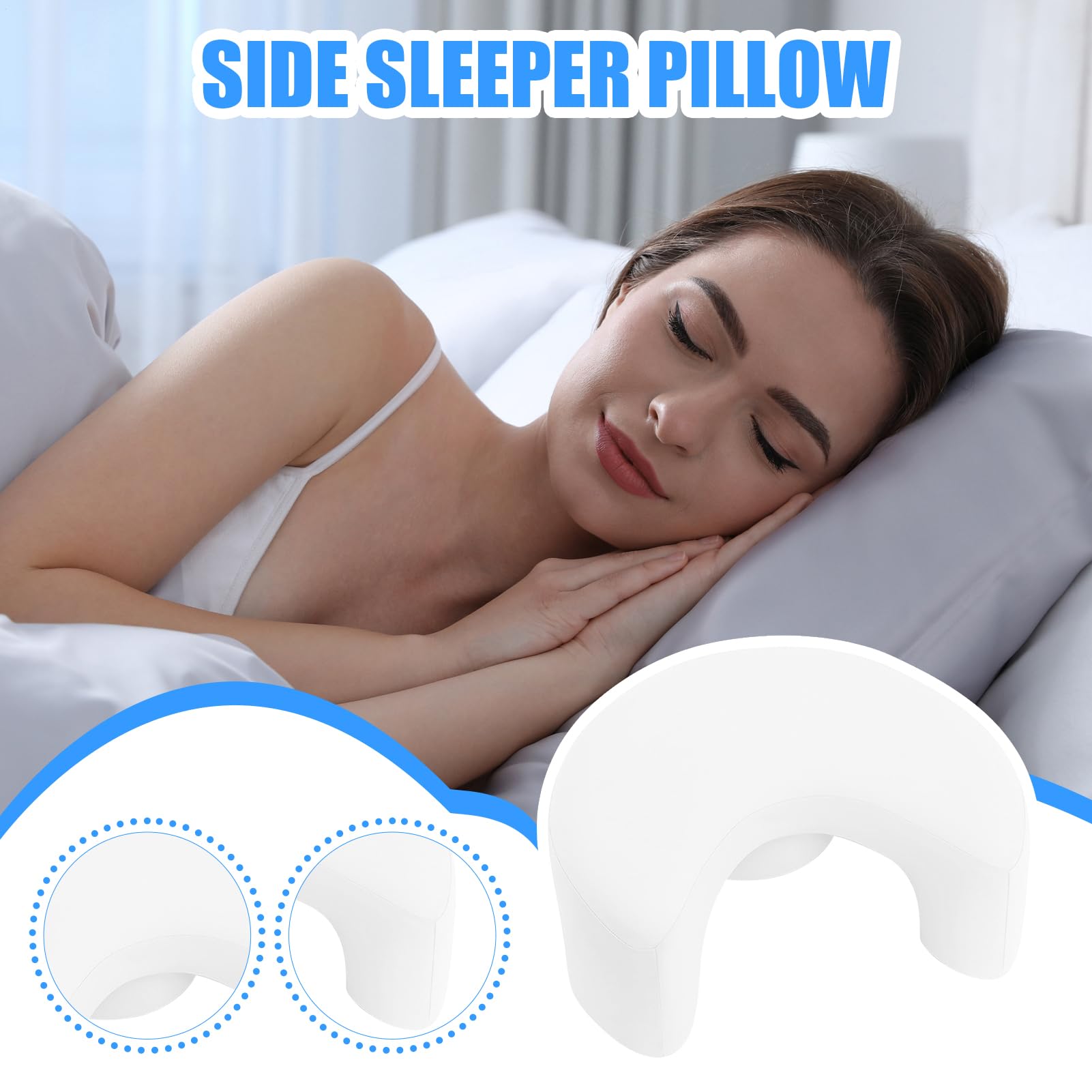 Cuscino Ergonomico Per Sul Fianco Adulti Memory Foam Supporto Cervicale e | Guanciale per la spalla di dorme su un fianco Adatto A Di Lato, Corpo, Ginoco, E Hotel
