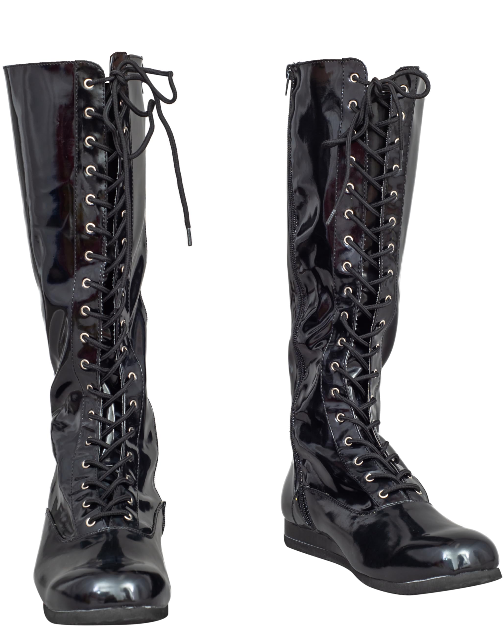 Pro Wrestling Costume Boots Super Hero Wrestler Halloween Cosplay