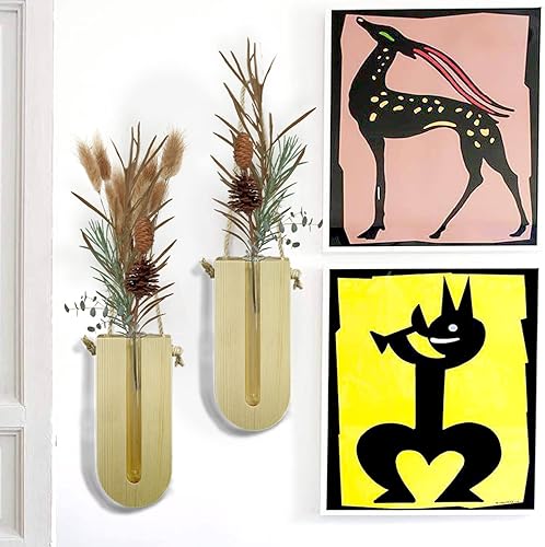 Miniatura 6 de MYFINCA Estaciones de propagación para colgar en la pared tubos para plantas hidropónicas decoración de oficina en casa regalos para amantes de las