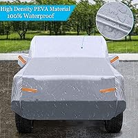 Vista 5 de Big Ant Funda de automóvil para Wrangler CJ, YJ, TJ y JK de 4 puertas, protección para todo tipo de clima, cubierta impermeable para SUV, ajuste