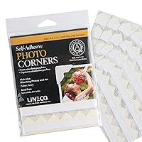 Vista 11 de Lineco Esquinas de fotos autoadhesivas, calidad de archivo, sensible a la presión sin ácidos, 0.5 pulgadas, útil para montaje de álbumes de recortes
