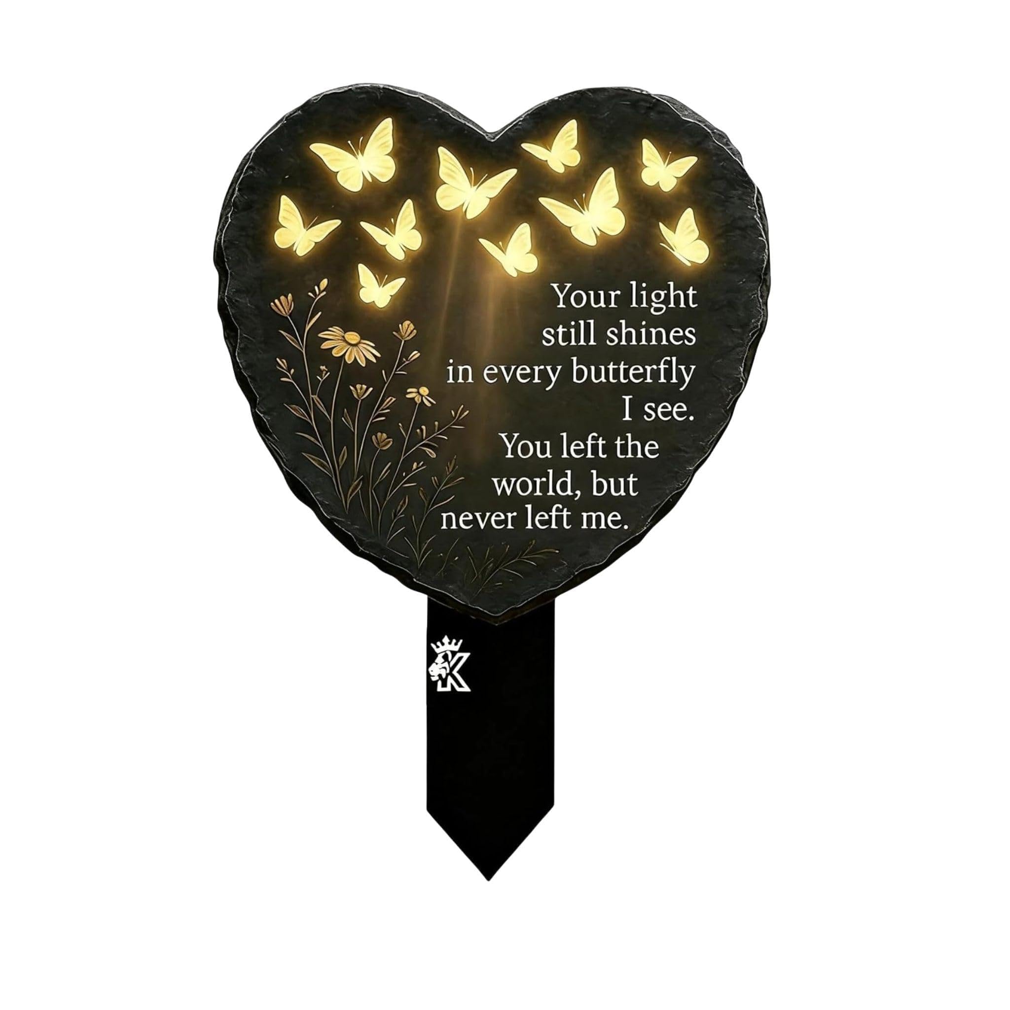 Illusion-Glow Butterfly Grave Stake, Multi-Style Memorial Garden Ornament