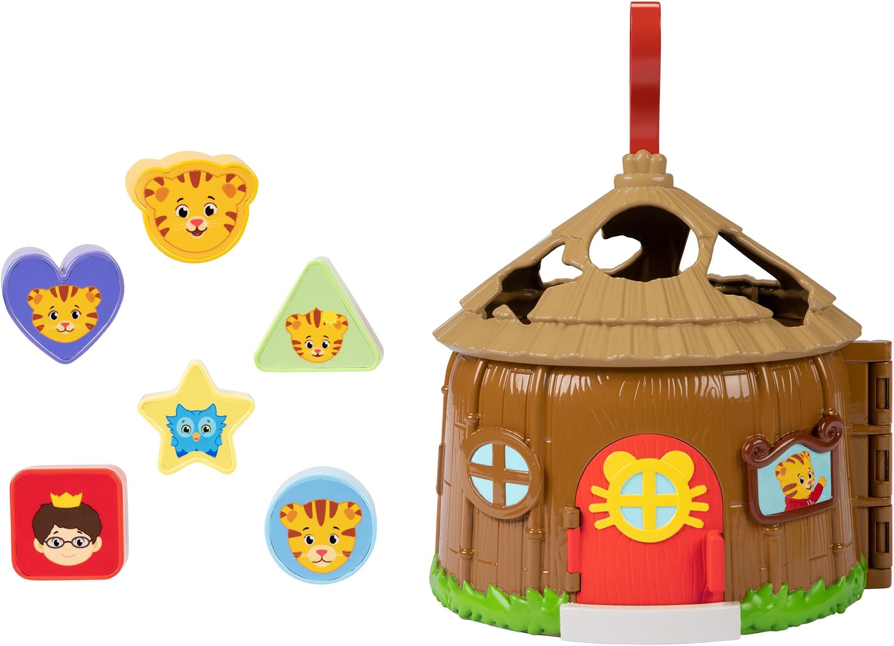 Baby Shape Sorter Toy Bungalow Sorter Play Set for Toddlers Comes with 6 Colorful Shaped Blocks