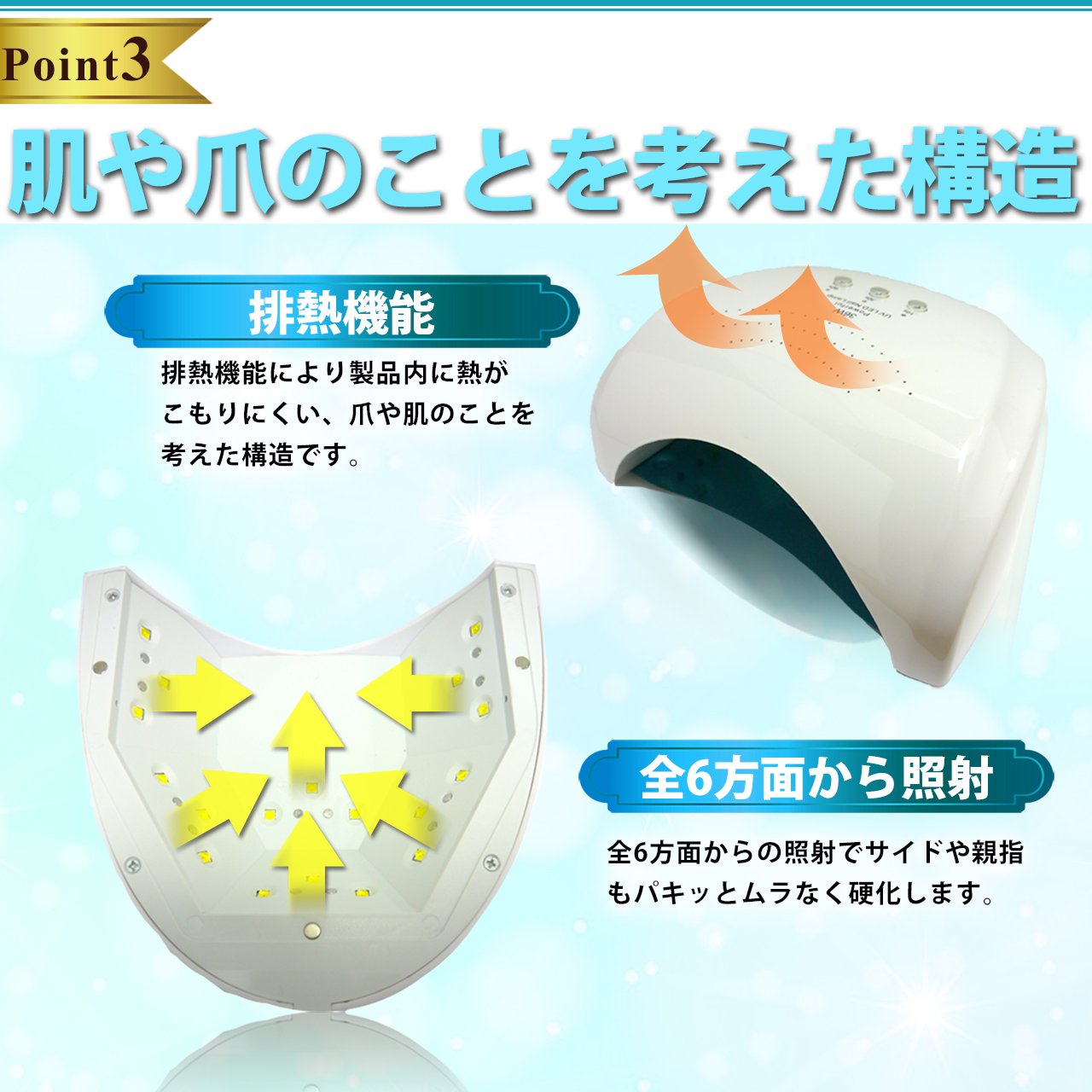 Amazon | La Curie 36W LED＆UVネイルライト CCFL不使用 自動センサー