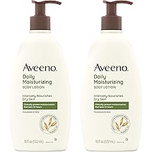 Aveeno Active Naturals Daily Moisturizing Lotion, 18-Ounce Pump (Pack of 2)