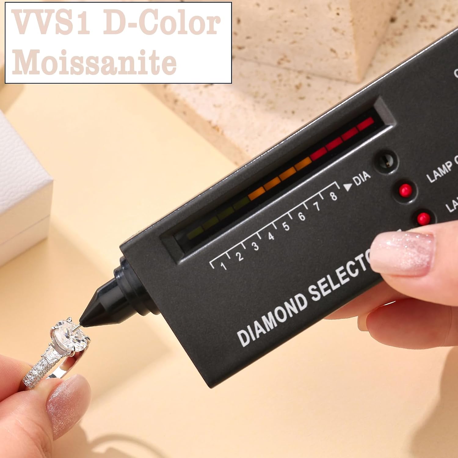 Newshe Jewellery Moissanite Engagement Rings for Women 925 Sterling Silver Oval Cut Wedding Ring for Her Bridal Anniversary Promise Size 5-10 - Image 5