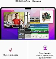 Vista 5 de Apple 2022 MacBook Air with M2 Chip, 13-inch, 8GB RAM, 512GB SSD, Space Gray (Renewed)