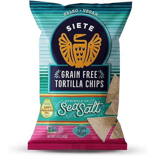 Siete Sea Salt Grain Free Tortilla Chips, 5 oz bags (1 PACK)