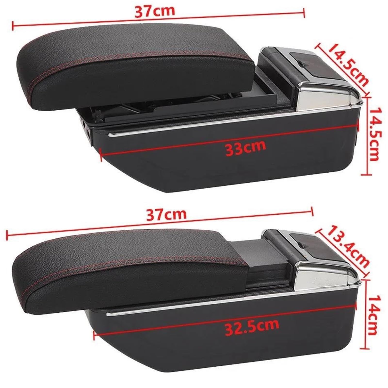 Accoudoir Central Console Voiture Compartiment Rangement Pièces Rechange Pour Nissan Pour March Pour Micra K13 MK4 IV 2010-2022(Type F)