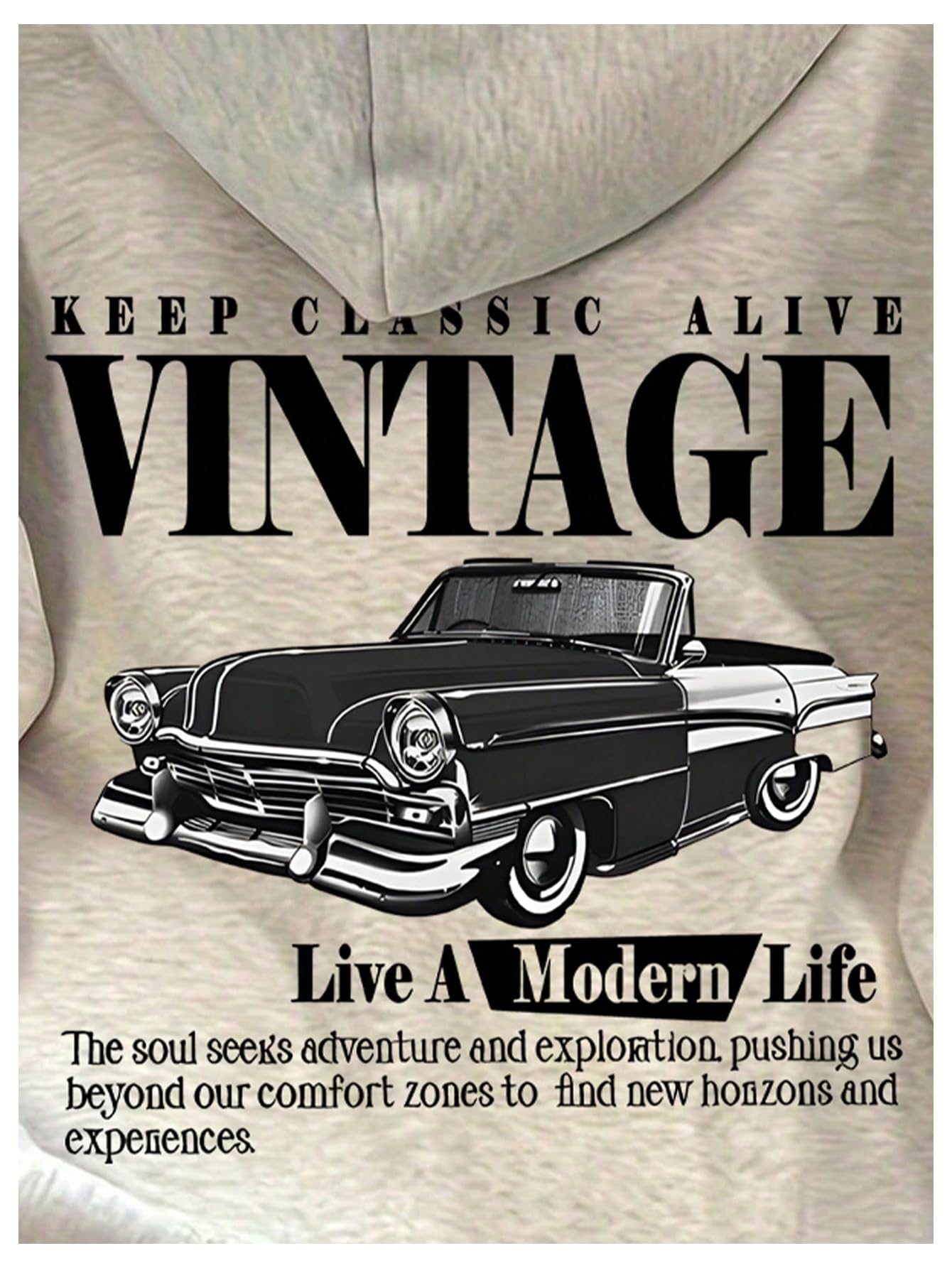 RoseSeek Women's Leopard Letter Graphic Hoodie Long Sleeve Hooded Sweatshirts Thermal Pullovers Tops