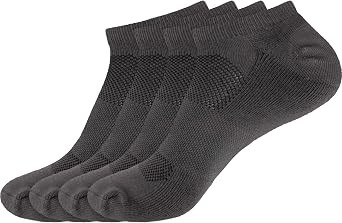 BambooMN Men and Women's Rayon from Bamboo Low Cut Ankle Socks for Sports, Work and Everyday Wear - 4 Pairs - Unisex Sizing