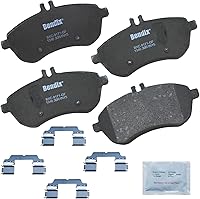 Vista 340 de Pastillas de Freno Delanteras Cerámicas Bendix Priority1 CFC430A para Modelos Selectos INFINITI G35, I30, Nissan 350Z, Altima, Juke, Maxima, Sentra