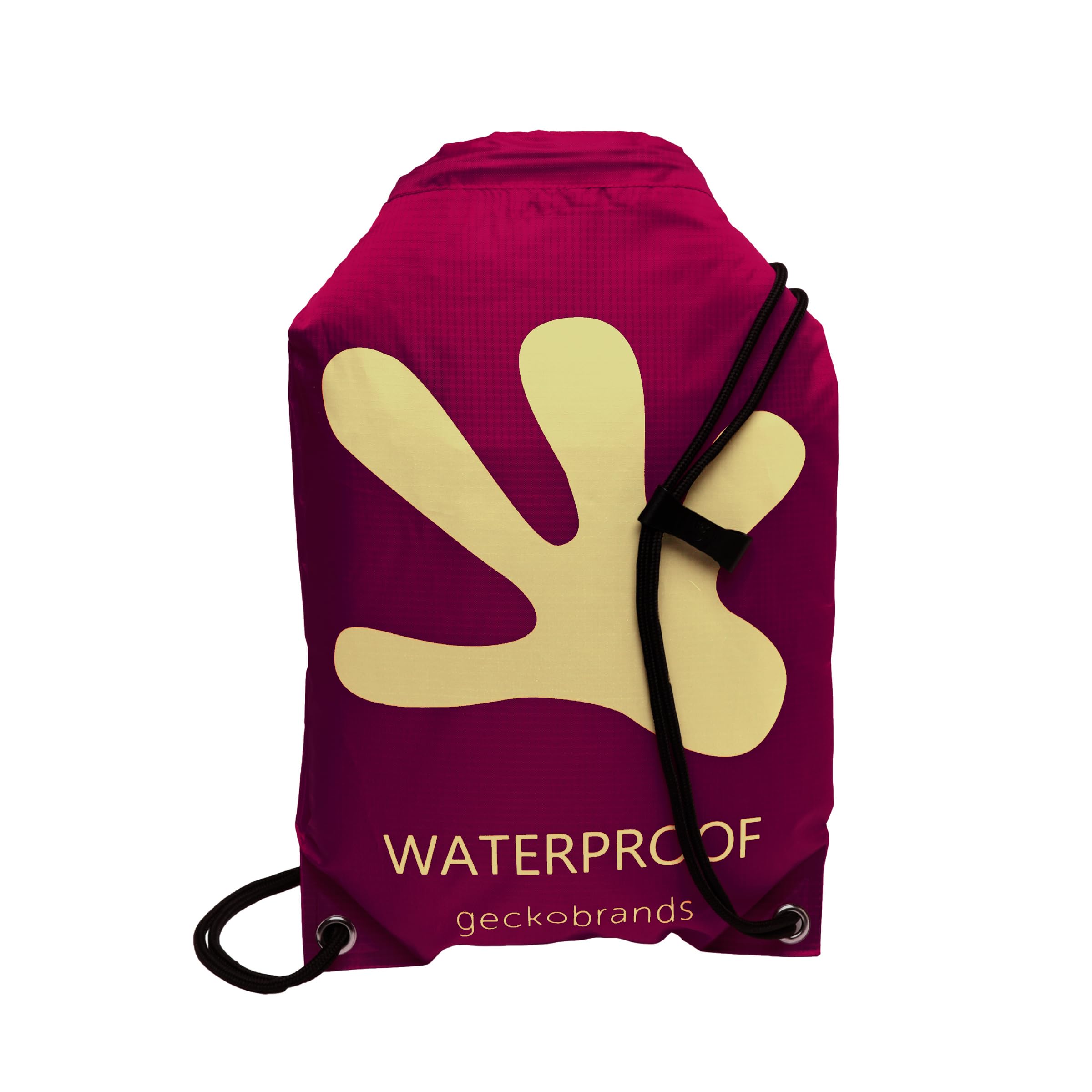 geckobrands Embark 10L Drawstring Backpack – Waterproof, Lightweight Dry Bag for Beach, Hiking, and Light Water Activities
