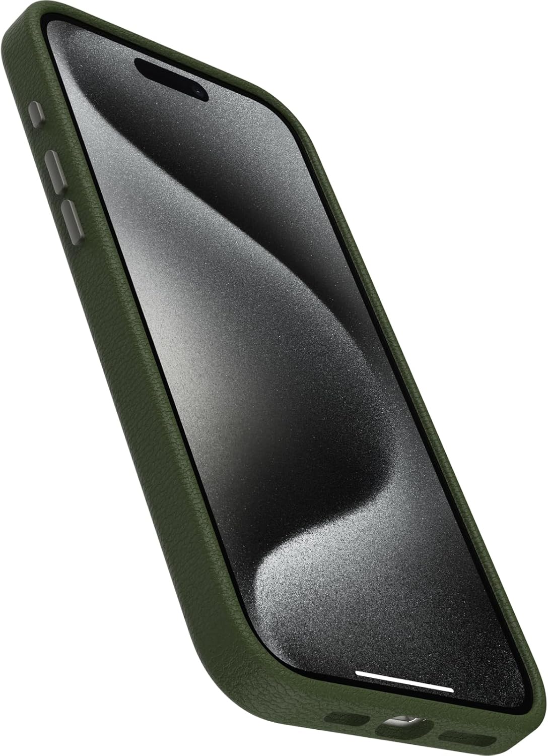 OtterBox iPhone 15 Pro Max Symmetry Series Cactus Leather for MagSafe - Cactus Grove (Green), Snaps to MagSafe, Ultra-Sleek, Raised Edges Protect Camera & Screen - Image 3