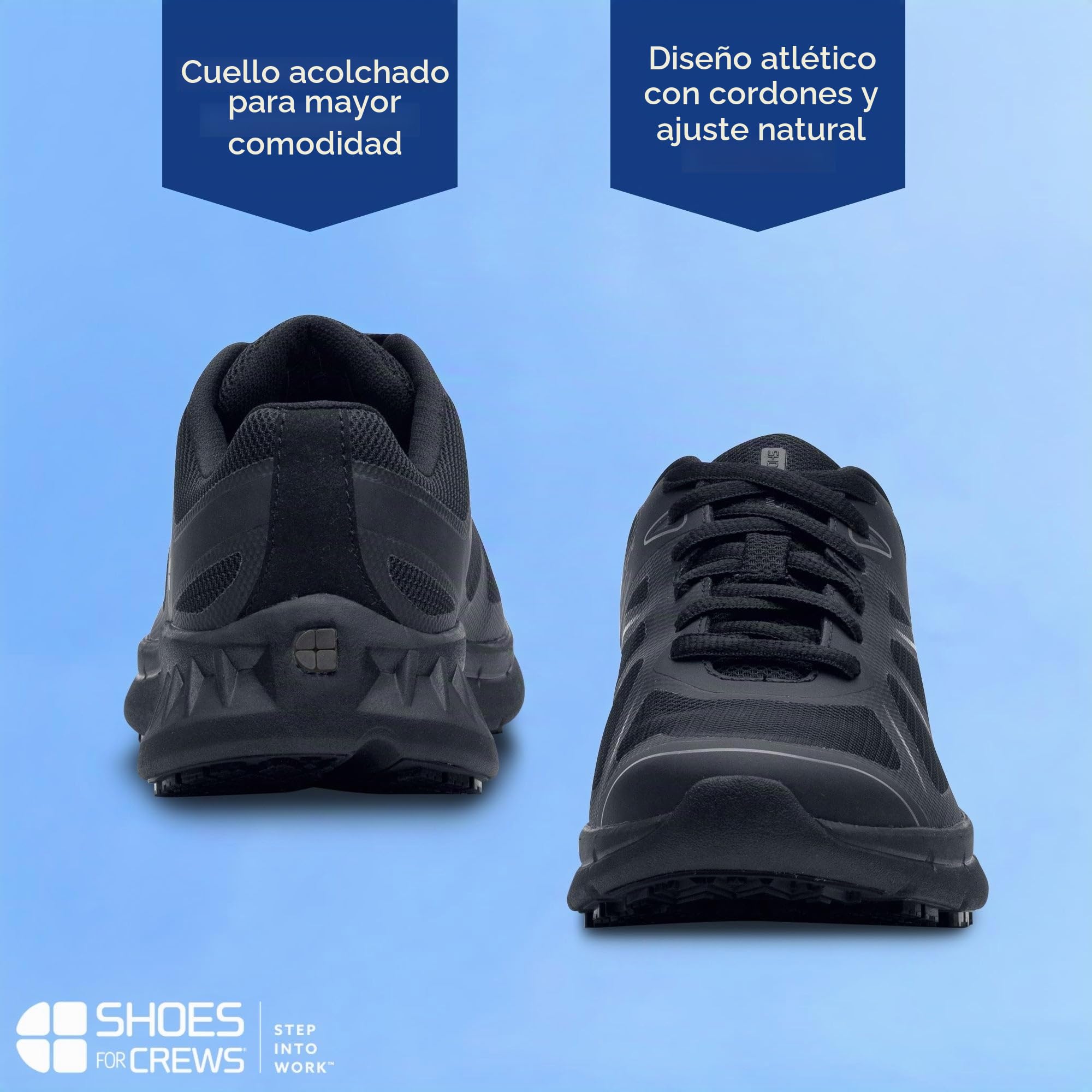 Shoes for Crews Vitality II Zapatillas De Mujer, Antideslizantes, Cómodas | Resistente a líquidos, amortiguación extra, TRIPGUARD, antideslizante para hostelería, sanidad y comercio minorista