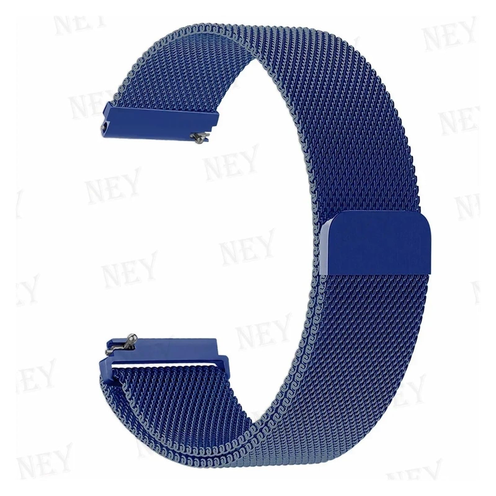 Bracelet magnétique en métal à boucle milanaise 20 mm 22 mm à libération rapide pour Samsung Galaxy Watch 6 5 4 Classic 46 47 mm Bip 5 GTR 4 3 GTS (bleu 5, 22 mm)