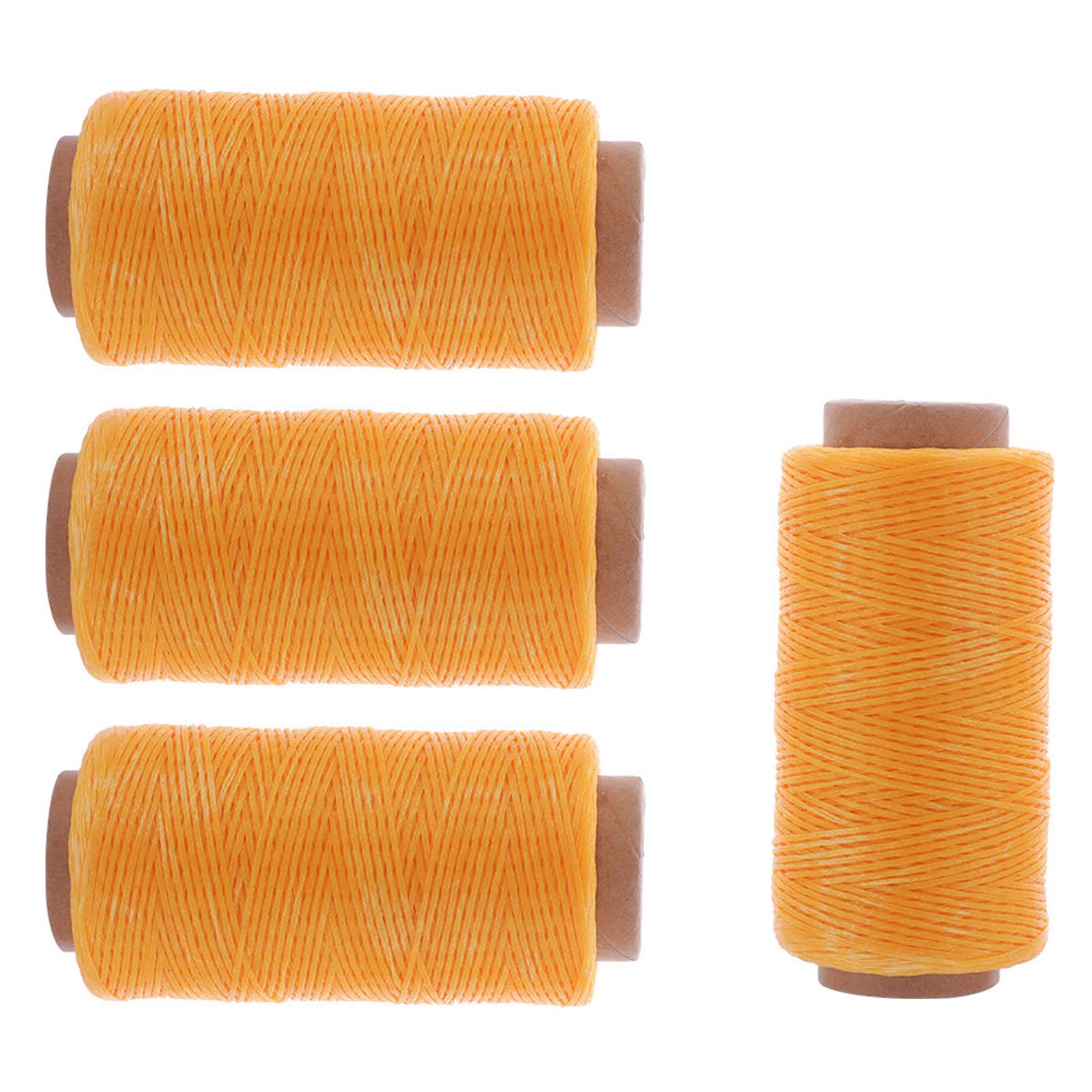 Fil ciré pour cuir et couture manuelle de maroquinerie en lot de 4 rouleaux