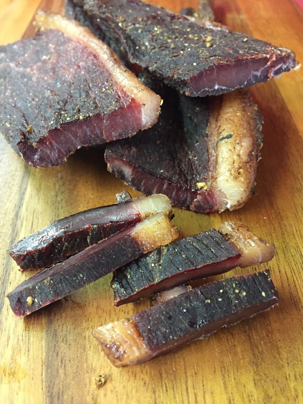 Edelfleisch 500 Gramm Beef Jerky -Original mit Fettrand- Probierpackung Biltong STIX
