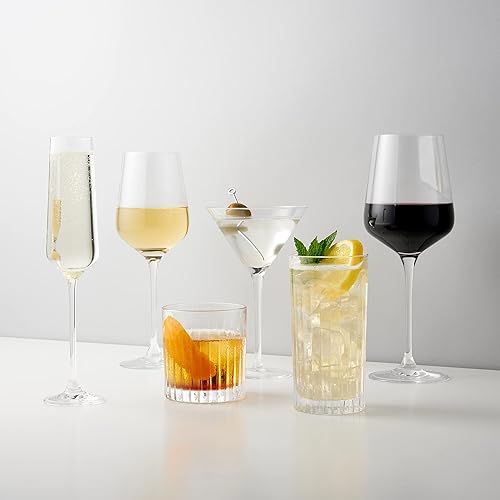 Miniatura 9 de Viski Copas de champán de cristal – Juego de copas de champán hechas a mano europea de 4 – 6 onzas, copas de vino espumosas con tallo para bodas o