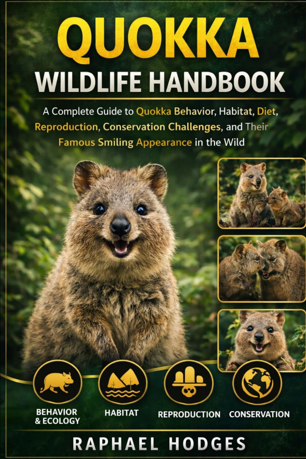 QUOKKA WILDLIFE HANDBOOK: A Complete Guide to Quokka Behavior, Habitat, Diet, Reproduction, Conservation Challenges, and Their Famous Smiling Appearance in the Wild