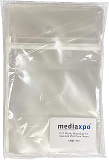 mediaxpo 200 OPP Plastic Wrap Bag for Standard DVD Case 14mm