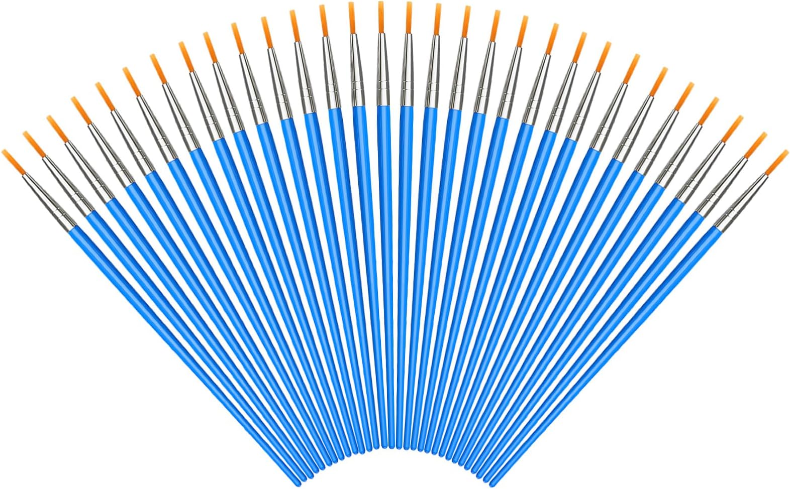 60 Round Paint Brushes Set,Kids Small Brushes Bulk Pointed