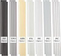 Vista 6 de Soldador de plástico – Kit de soldadura de plástico de 100 W pistola de soldadura con 56 varillas de soldadura, herramienta profesional de Rojo