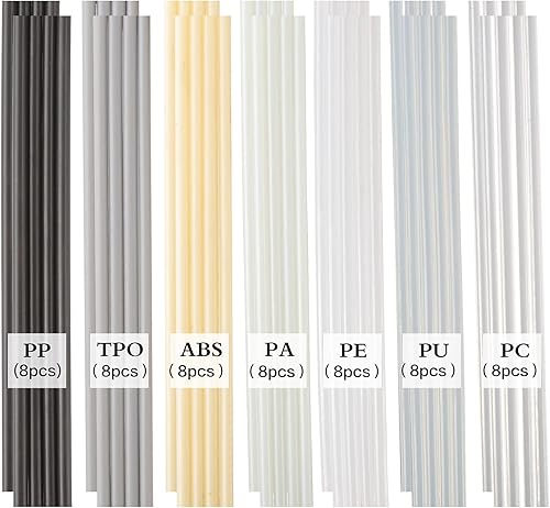 Miniatura 6 de Soldador de plástico  Kit de soldadura de plástico de 100 W pistola de soldadura con 56 varillas de soldadura, herramienta profesional de reparación