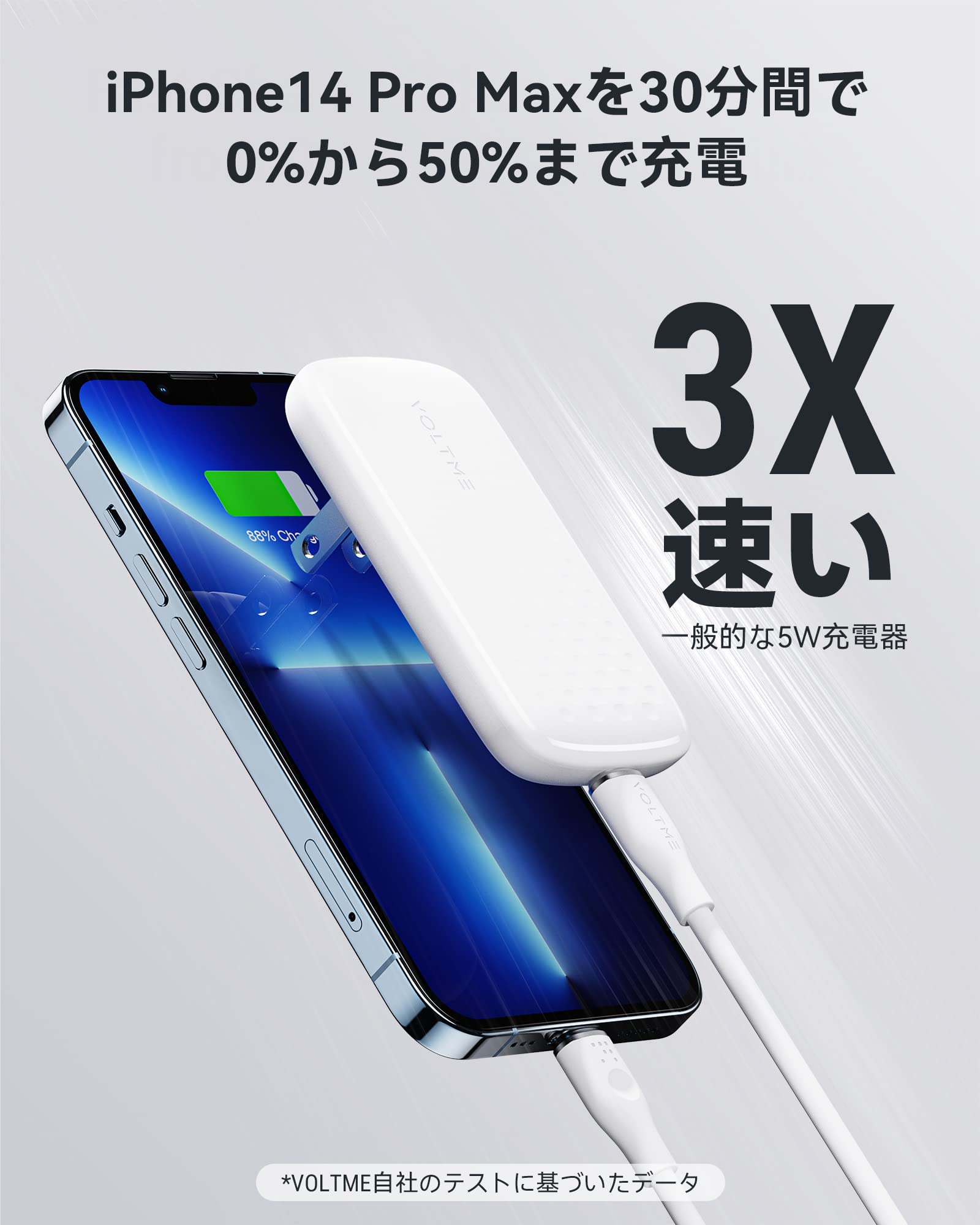 ☆人気商品☆ PD 充電器 65W VOLTME 3ポート 5 ホワイト 343 Amazon | VOLTME USB 充電器 薄型 65W PD対応 急速充電器
