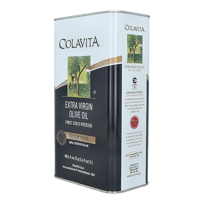 Aceite de Oliva Extra Virgen Colavita Premium Italiano 101.4 fl oz Lata miniatura 3