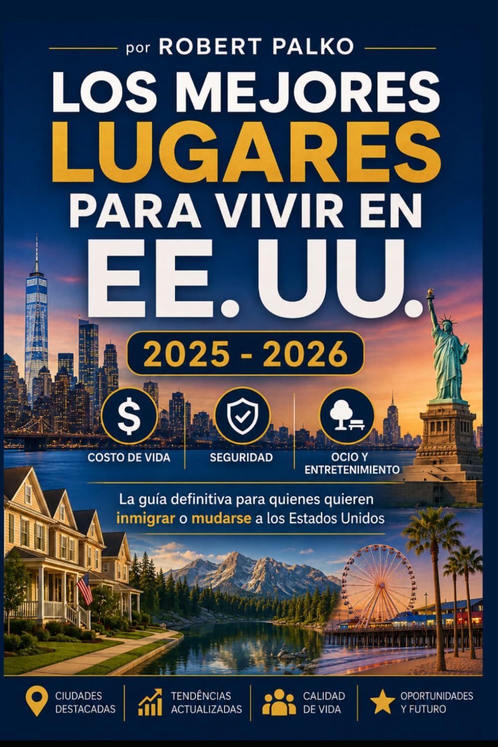LOS MEJORES LUGARES VIVIR EN LOS ESTADOS UNIDOS 2025 - 2026: Costo de vida · Seguridad · Ocio La guía definitiva para cualquier persona que desee ... dentro de los Estados Unidos. 2025 -2026