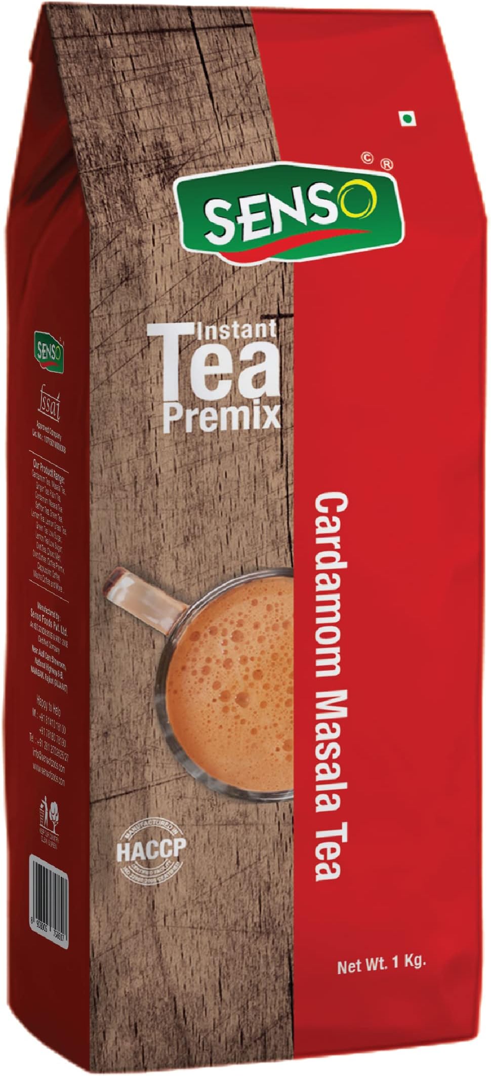 Instant Tea Premix | Incredibly Authentic | Assam Tea | Desi Chai | Flavoured (1 kg_pack of 1, Cardamom Masala)