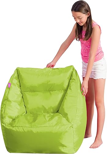 Miniatura 421 de Posh Creations Puf estructurado cómodo para jugar, leer y ver la televisión, Malibu Lounge, tela de lona para colorear, criaturas Criaturas de tela