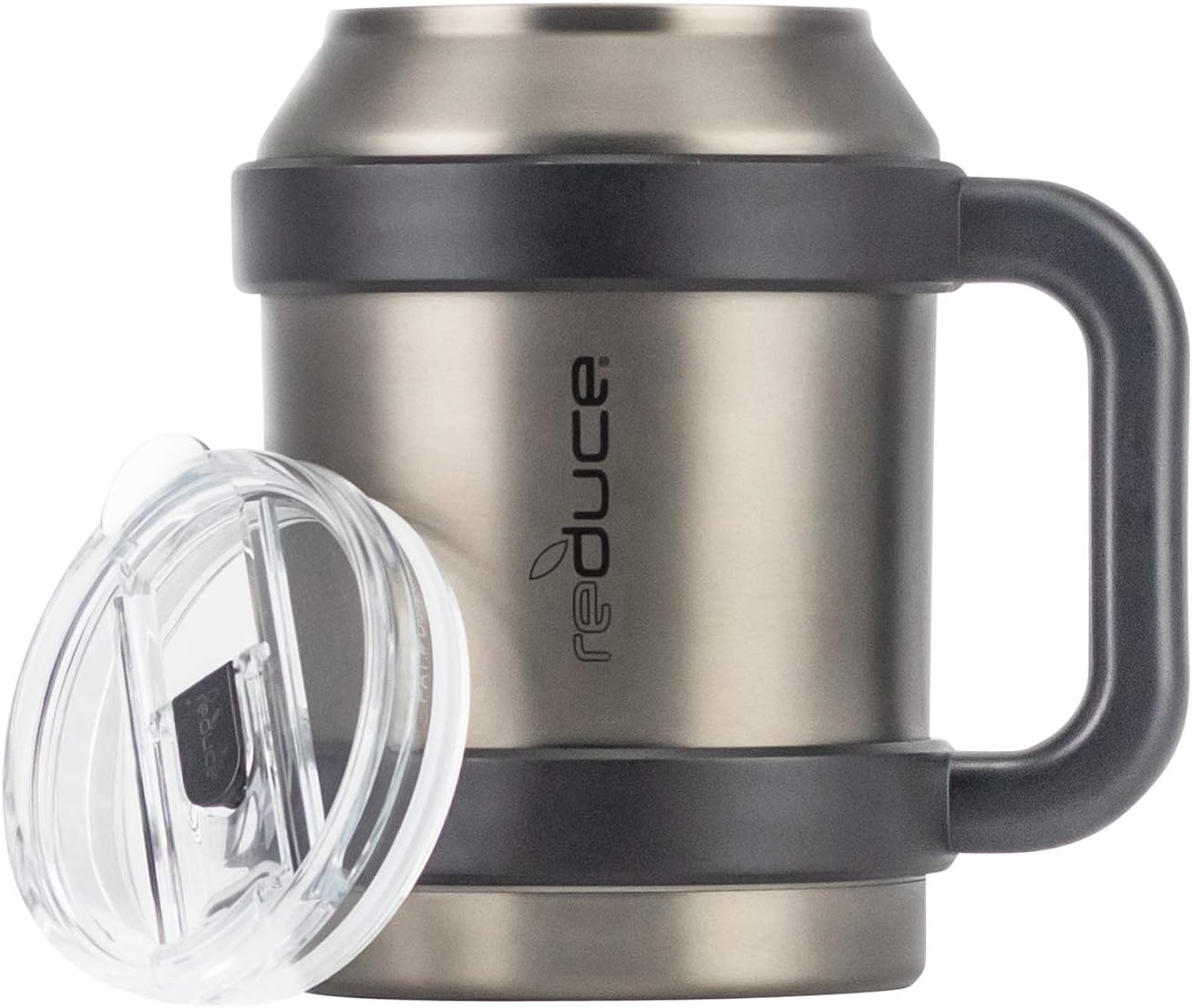 Free Shipping Offer Reduce 50 oz Mug Tumbler, Stainless Steel with Handle – Keeps Drinks Cold up to 36 Hours – Sweat Proof, Dishwasher Safe, BPA Free – Charcoal