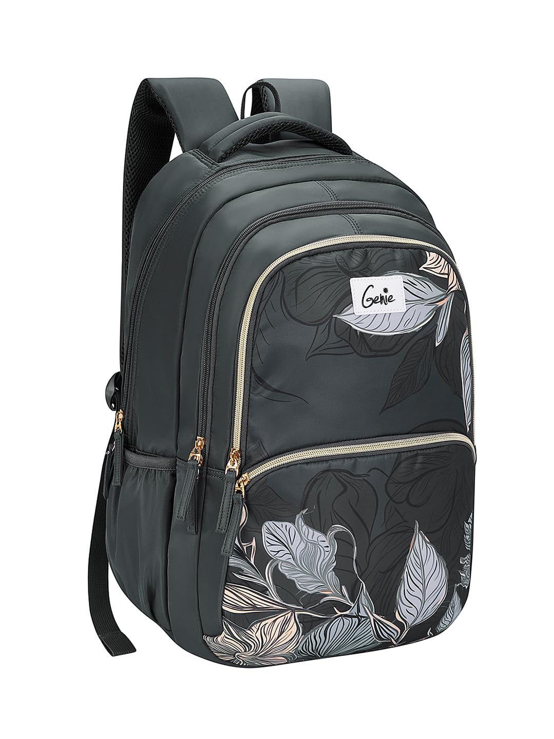 genie Canopy School Backpack For Girls |19 Inch-36 Litres With Laptop Sleeve, Rain cover, Three Compartments, |Best for Books, Water Bottles, Stationery, Laptop, Lunch Box & Essentials - Grey-picture-29