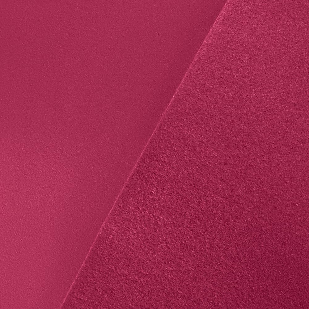 Felt Fabric Squares 10 Pack – 10"x10" (25x25cm) – Bright Pink Wool Blend – Soft Craft Felt for Sewing, DIY Projects