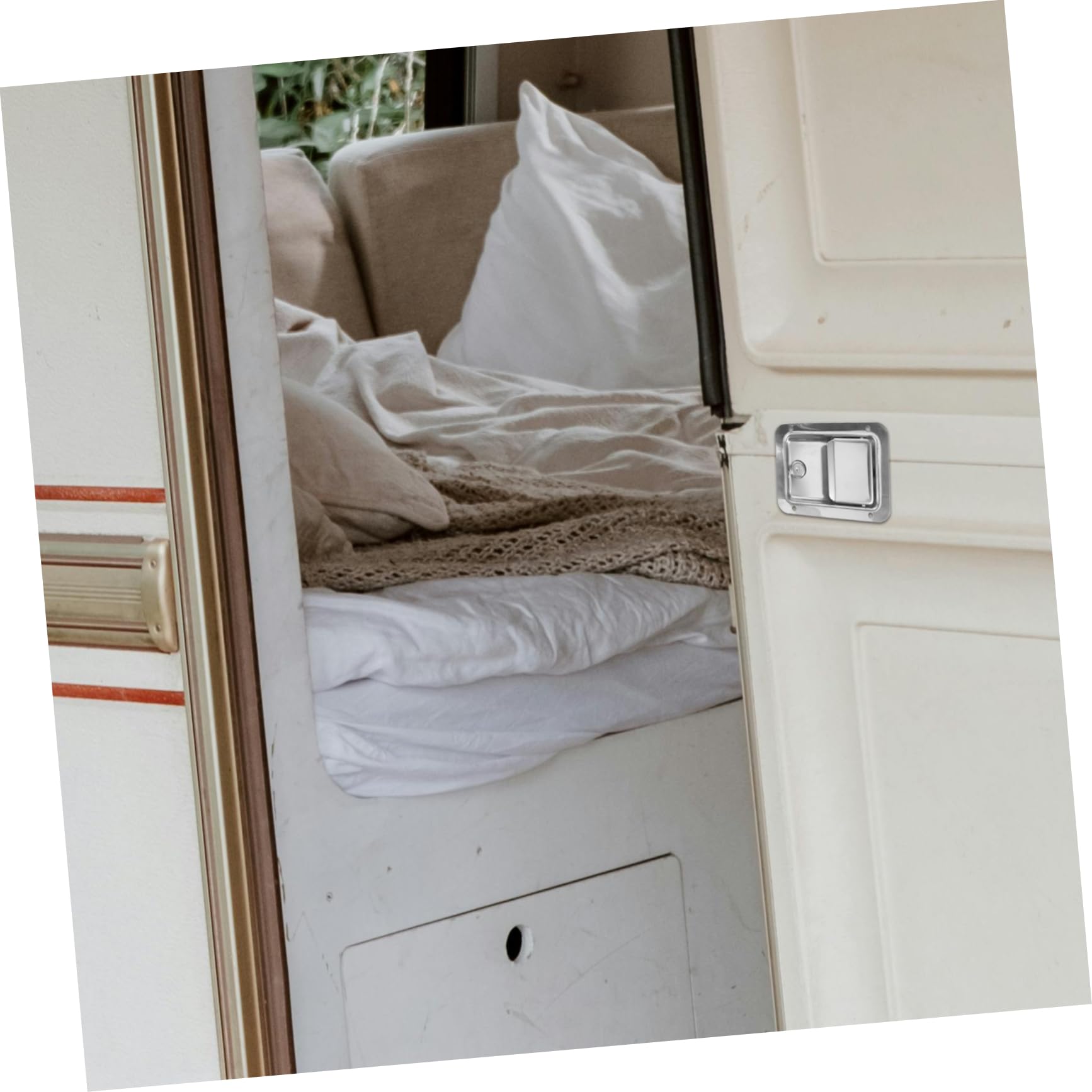 Cerradura De Puerta para Autocaravana De Acero Inoxidable Bloqueo De Panel para Caravana Cerradura para Caja De Herramientas Uso Camping